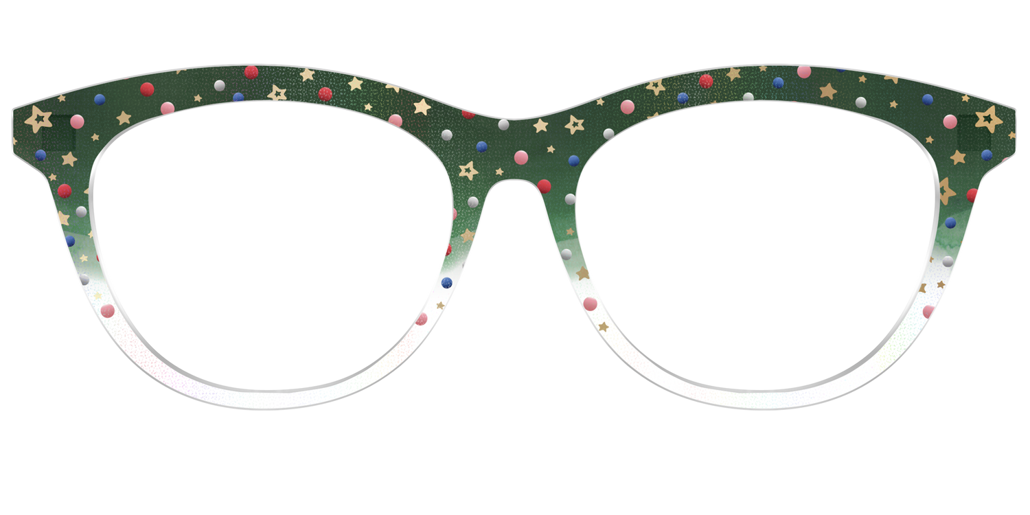 The Holiday Bauble with Foil Crystal - Front Top Image - Pair Eyewear