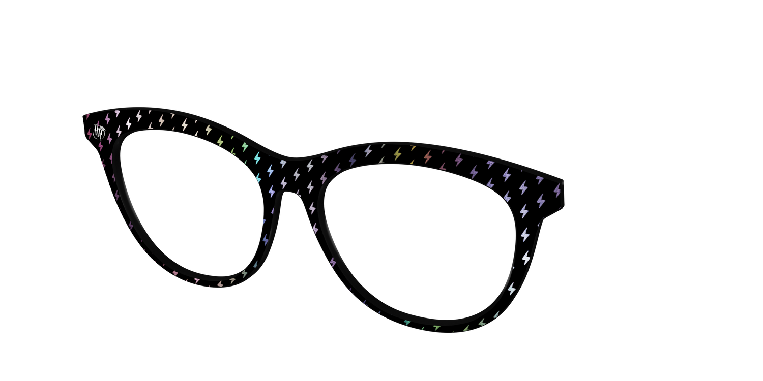 The Holographic Lightning Bolts - Angle Top Image - Pair Eyewear