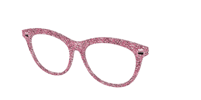 The Hot Pink Sparkle - Angle Top Thumbnail - Pair Eyewear