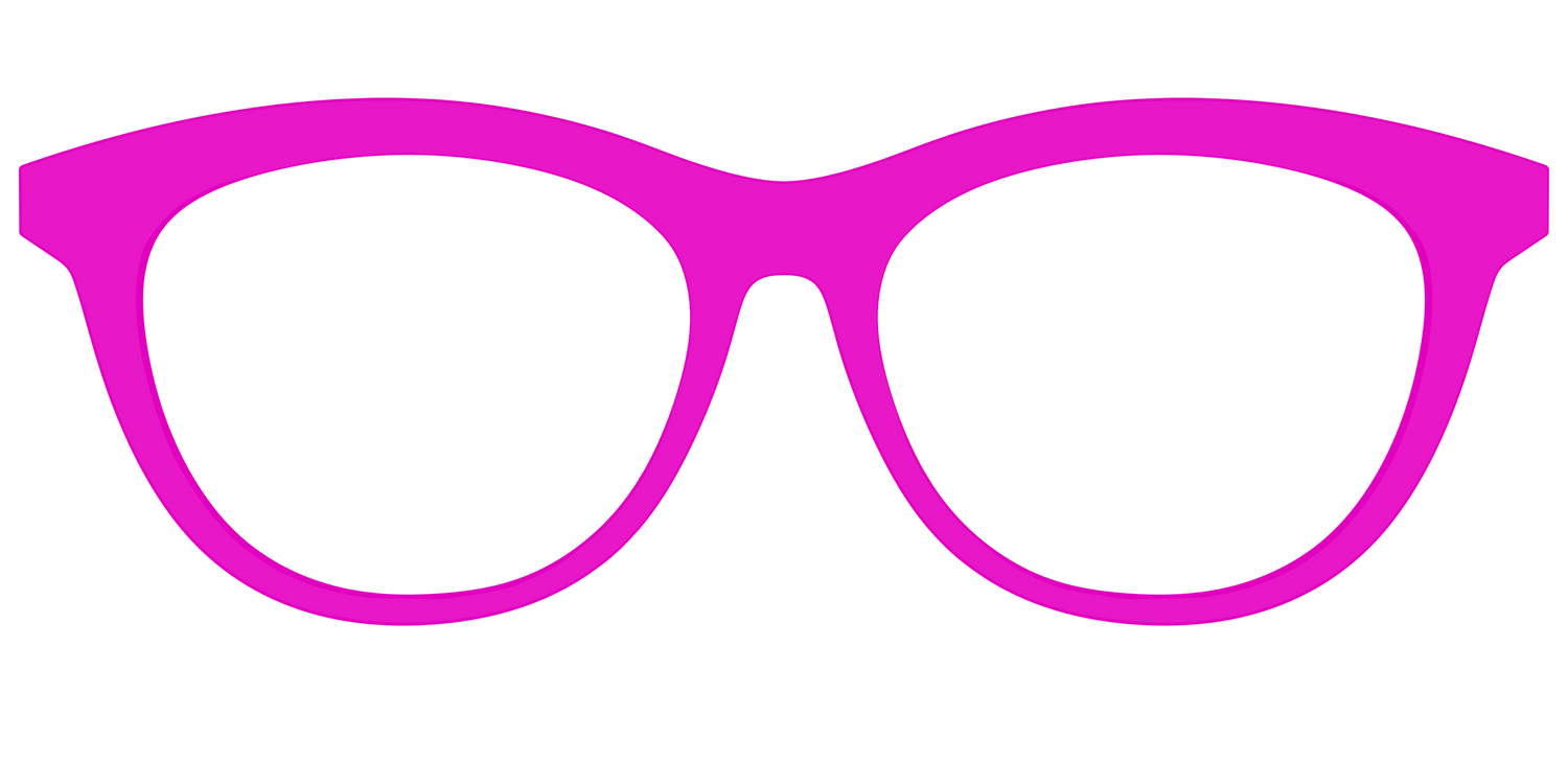 The Hot Pink - Front Top Image - Pair Eyewear