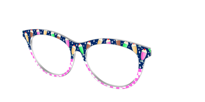 The Ice Cream Social Split - Angle Top Thumbnail - Pair Eyewear