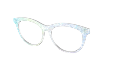 The Iridescent Pearl Marble Crystal - Angle Top Thumbnail - Pair Eyewear
