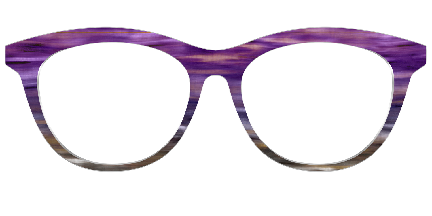 The Lilac Gradient Horn - Front Top Image - Pair Eyewear