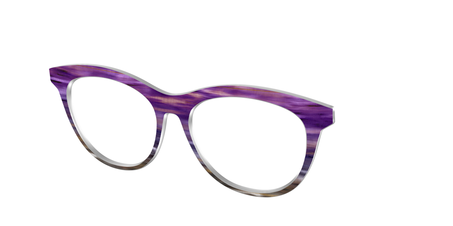 The Lilac Gradient Horn - Angle Top Image - Pair Eyewear
