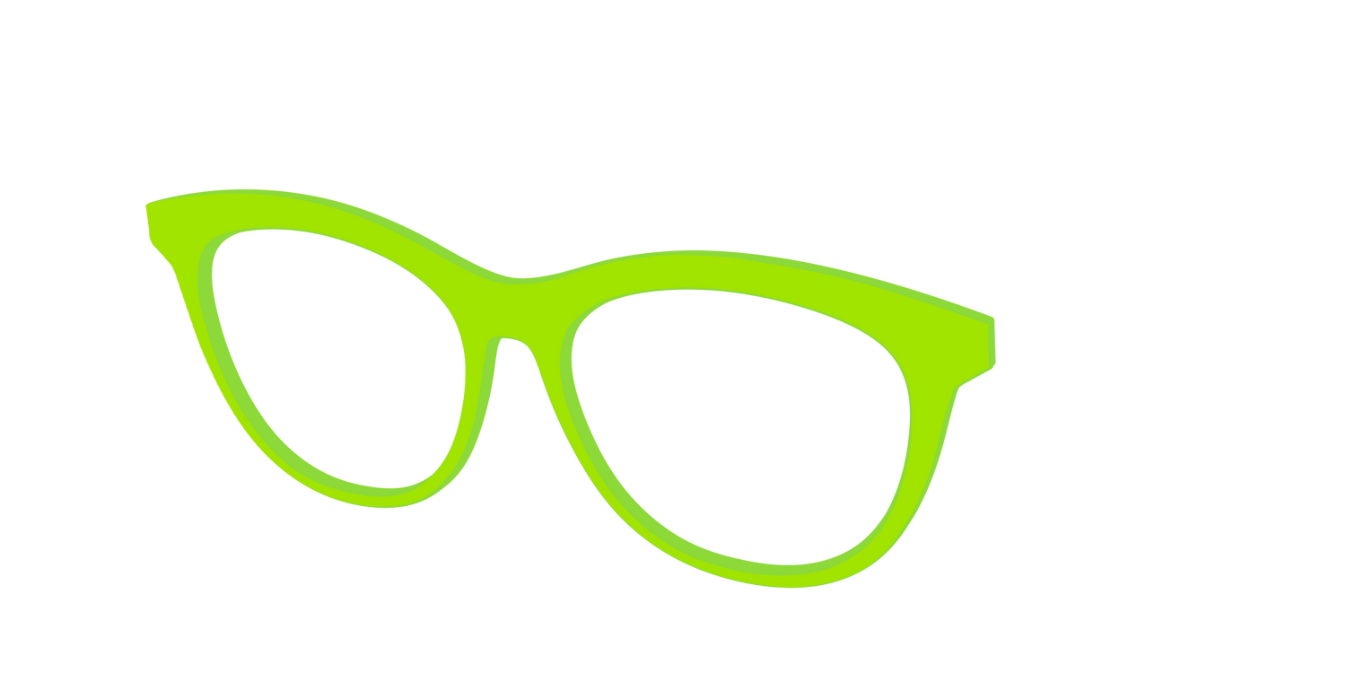 The Lime Green - Angle Top Image - Pair Eyewear