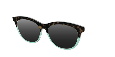 The Polarized Matcha Split Sun Top - Angle Top Thumbnail - Pair Eyewear
