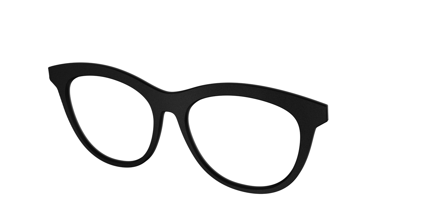 The Matte Black - Angle Top Image - Pair Eyewear