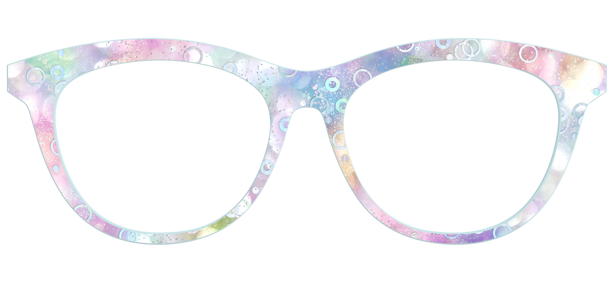 The Mermaid Bokeh with Bubble Glitter - Front Top Image - Pair Eyewear