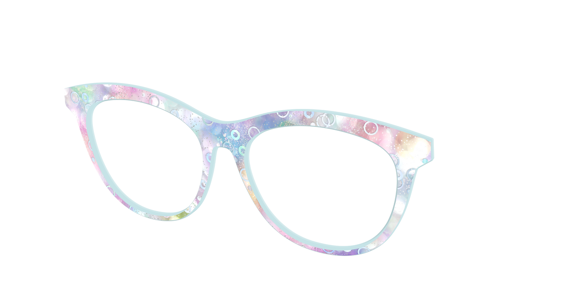 The Mermaid Bokeh with Bubble Glitter - Angle Top Image - Pair Eyewear
