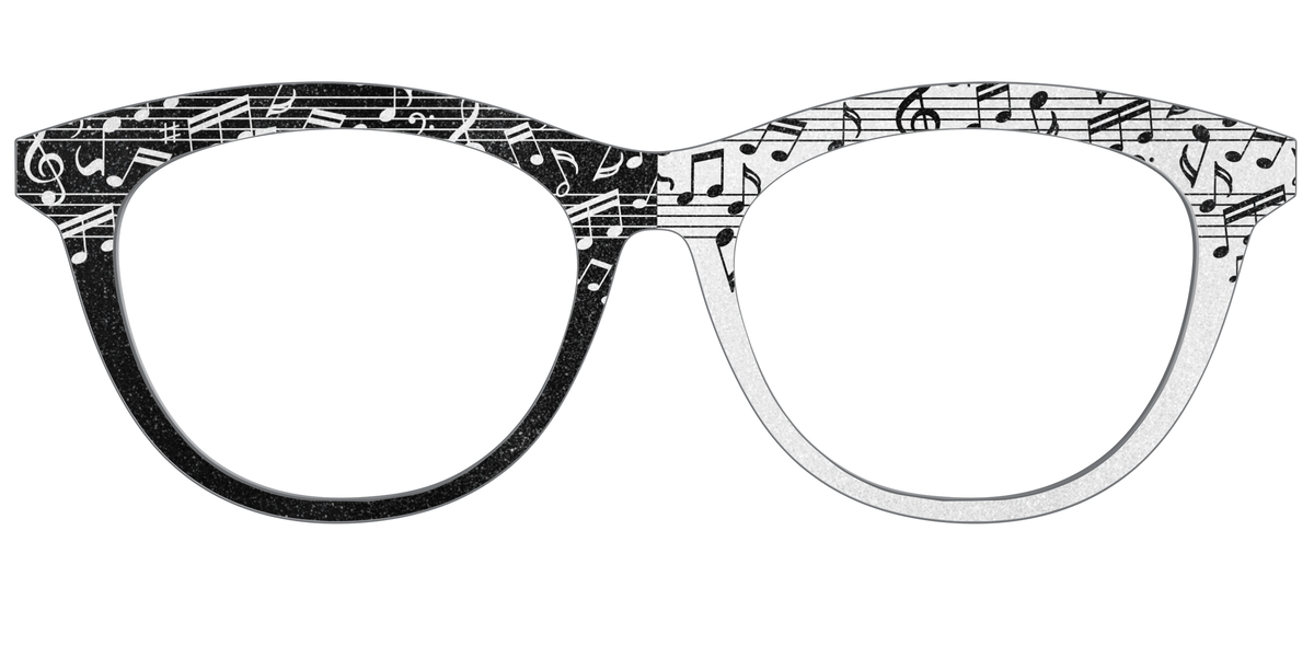The Musical Shimmer Split - Front Top Image - Pair Eyewear