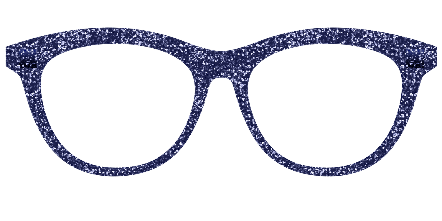 The Navy Sparkle - Front Top Image - Pair Eyewear