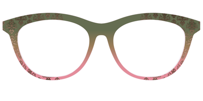The Olive to Rose Trellis with Champagne Foil - Front Top Thumbnail - Pair Eyewear