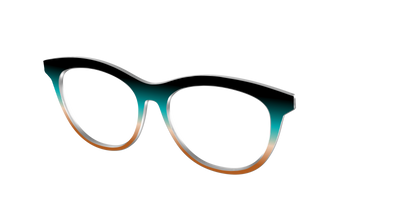 The Onyx to Rust Gradient - Angle Top Thumbnail - Pair Eyewear