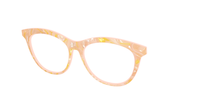 The Peach Creamsicle Pearl Marble - Angle Top Thumbnail - Pair Eyewear