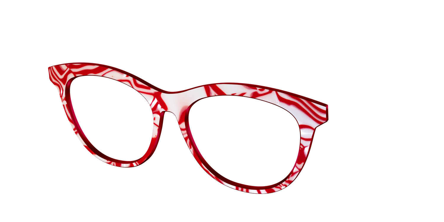 The Peppermint Swirl - Angle Top Image - Pair Eyewear