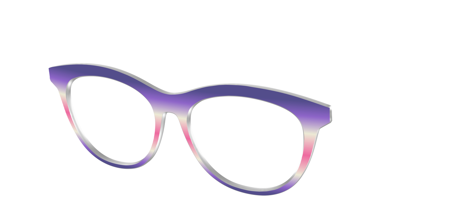 The Petunia Haze Gradient - Angle Top Image - Pair Eyewear