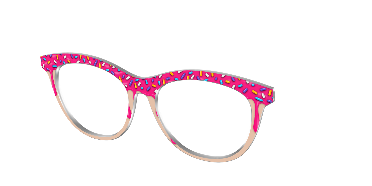 The Pink Pastry - Angle Top Image - Pair Eyewear
