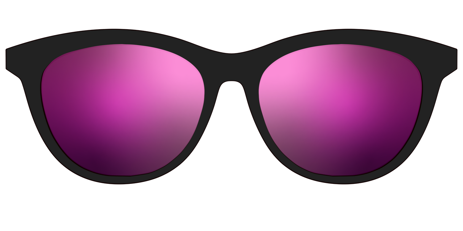 The Polarized Pink Reflective Sun Top - Front Top Image - Pair Eyewear
