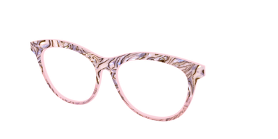 The Pink Conch Shell Pearl Crystal Split - Angle Top Thumbnail - Pair Eyewear
