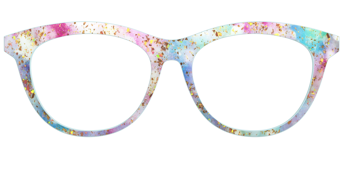 The Pixie Bokeh with Gold Flakes - Front Top Image - Pair Eyewear
