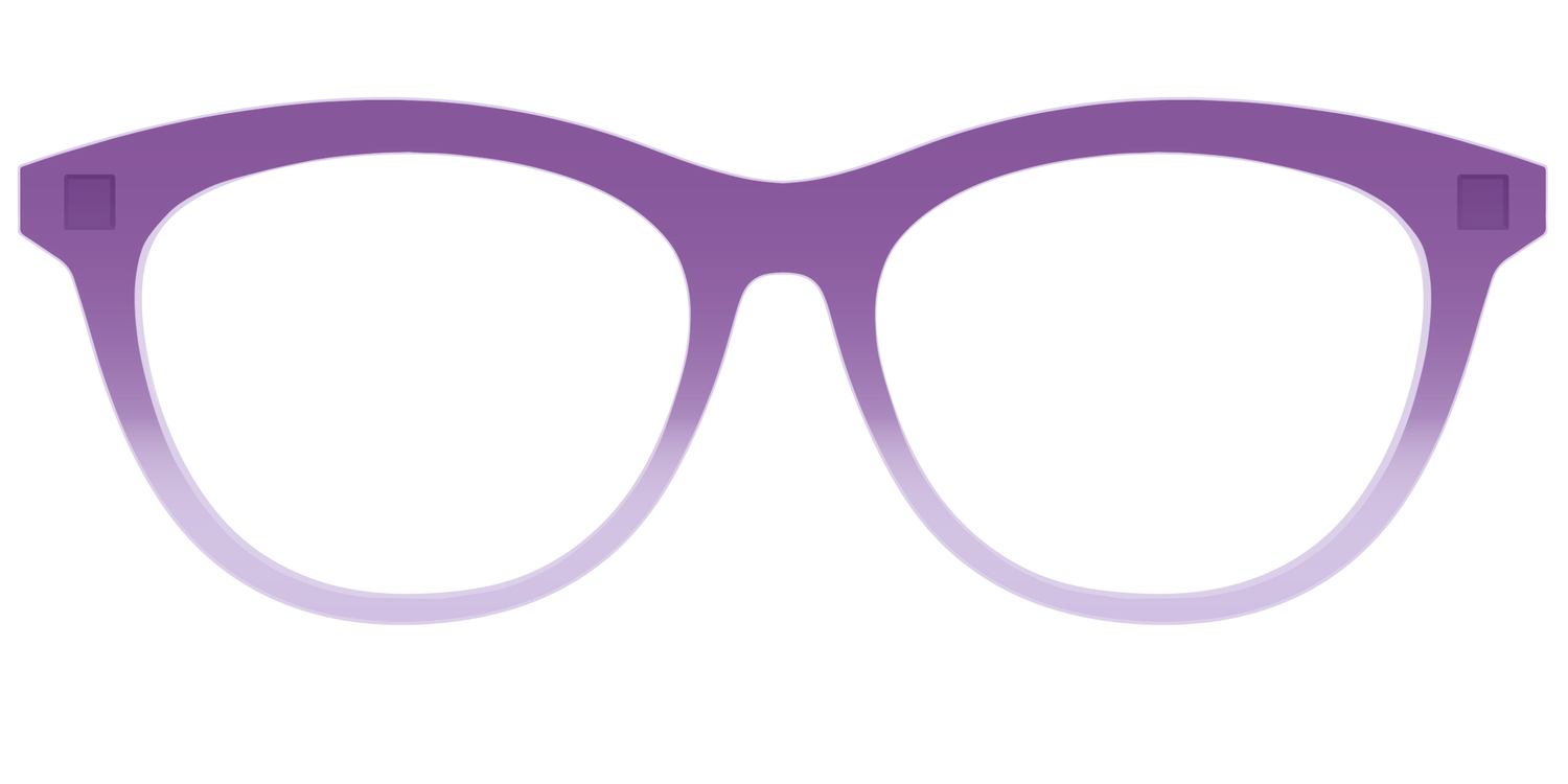 The Plum to Lilac Gradient Crystal - Front Top Image - Pair Eyewear