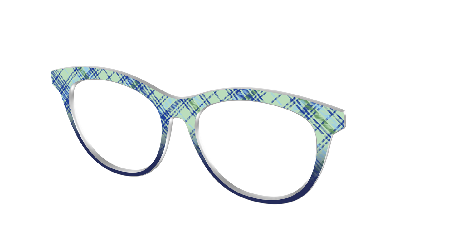 The Poetic Plaid - Angle Top Image - Pair Eyewear