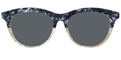 The Polarized Navy to Taupe Pearl Split Sun Top - Front Top Thumbnail - Pair Eyewear