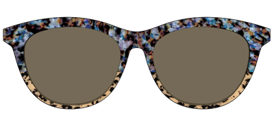 The Polarized Oasis Tortoise Split Sun Top - Front Top Thumbnail - Pair Eyewear
