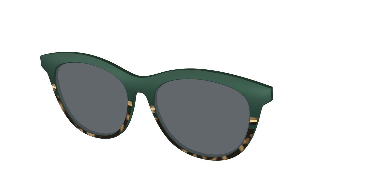 The Polarized Spruce Tortoise Sun Top - Angle Top Image - Pair Eyewear