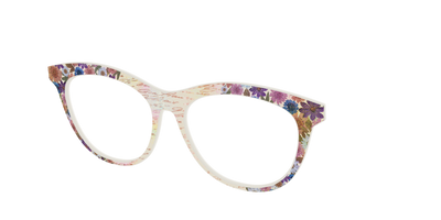 The Pressed Flowers with Foil Crystal - Angle Top Thumbnail - Pair Eyewear