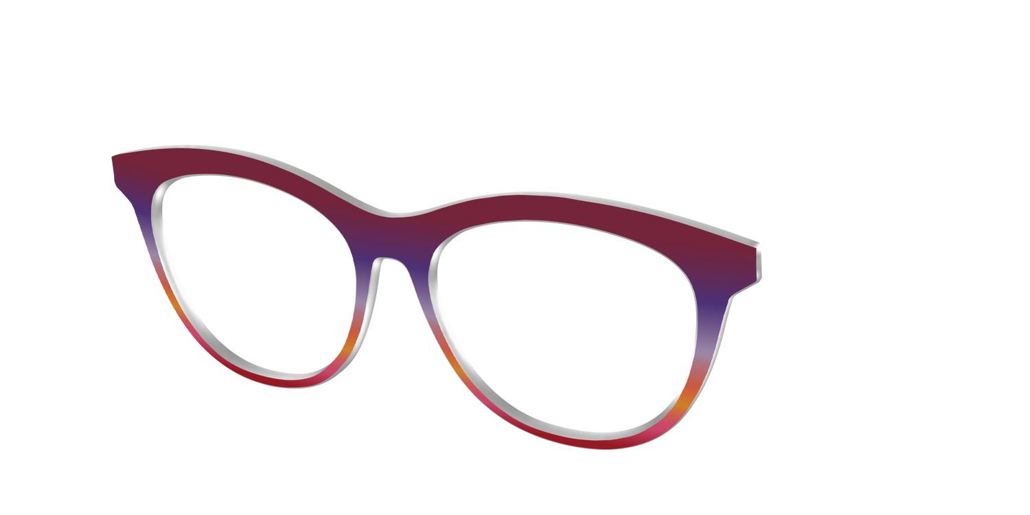 The Primary Gradient - Angle Top Image - Pair Eyewear