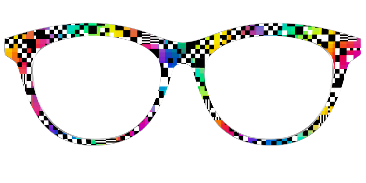 The Prismatic Check - Front Top Image - Pair Eyewear