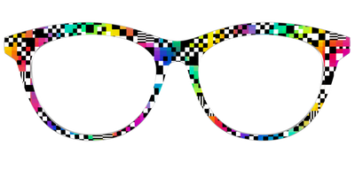 The Prismatic Check - Front Top Thumbnail - Pair Eyewear