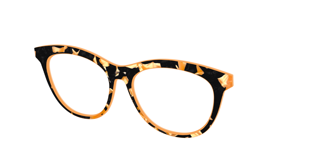 The Pumpkin Camo Pearl Tortoise - Angle Top Image - Pair Eyewear