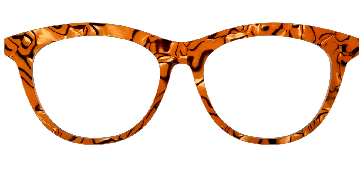 The Pumpkin Pearl Swirl - Front Top Image - Pair Eyewear