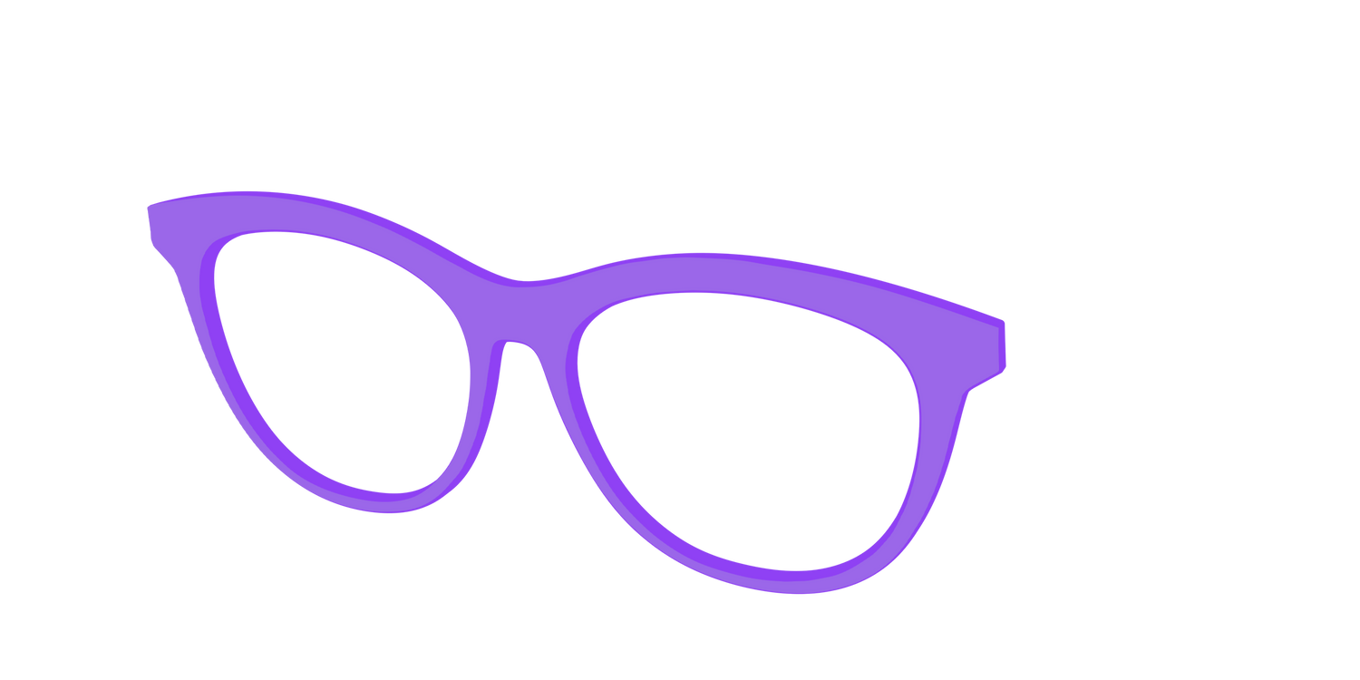 The Purple - Angle Top Image - Pair Eyewear
