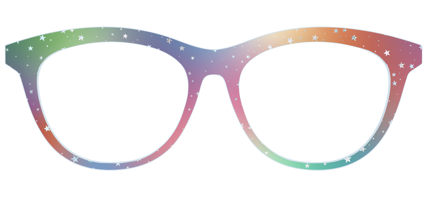 The Rainbow Holographic Celestial - Front Top Image - Pair Eyewear