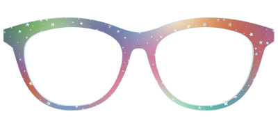 The Rainbow Holographic Celestial - Front Top Thumbnail - Pair Eyewear