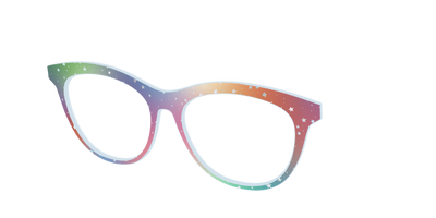 The Rainbow Holographic Celestial - Angle Top Thumbnail - Pair Eyewear