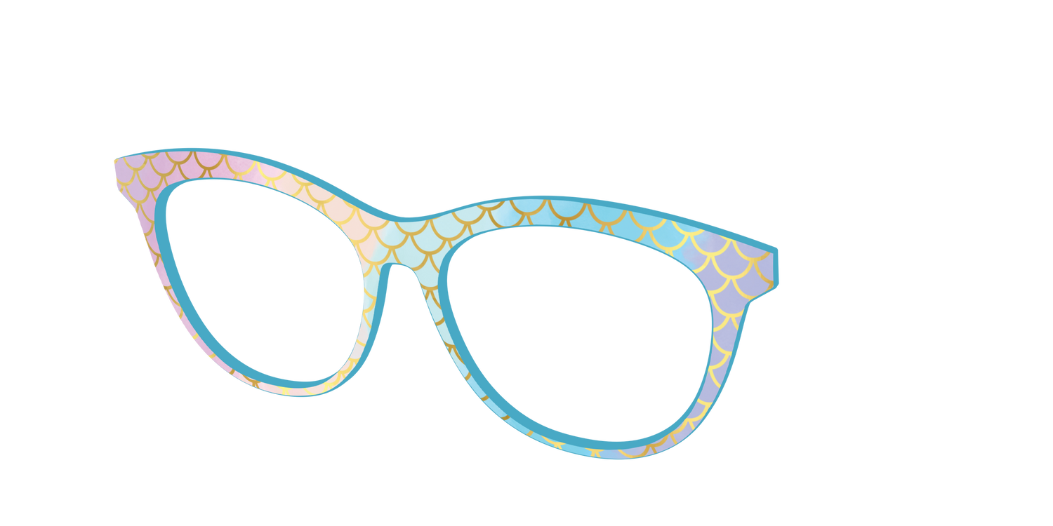The Rainbow Mermaid - Angle Top Image - Pair Eyewear
