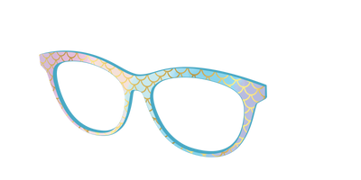 The Rainbow Mermaid - Angle Top Thumbnail - Pair Eyewear