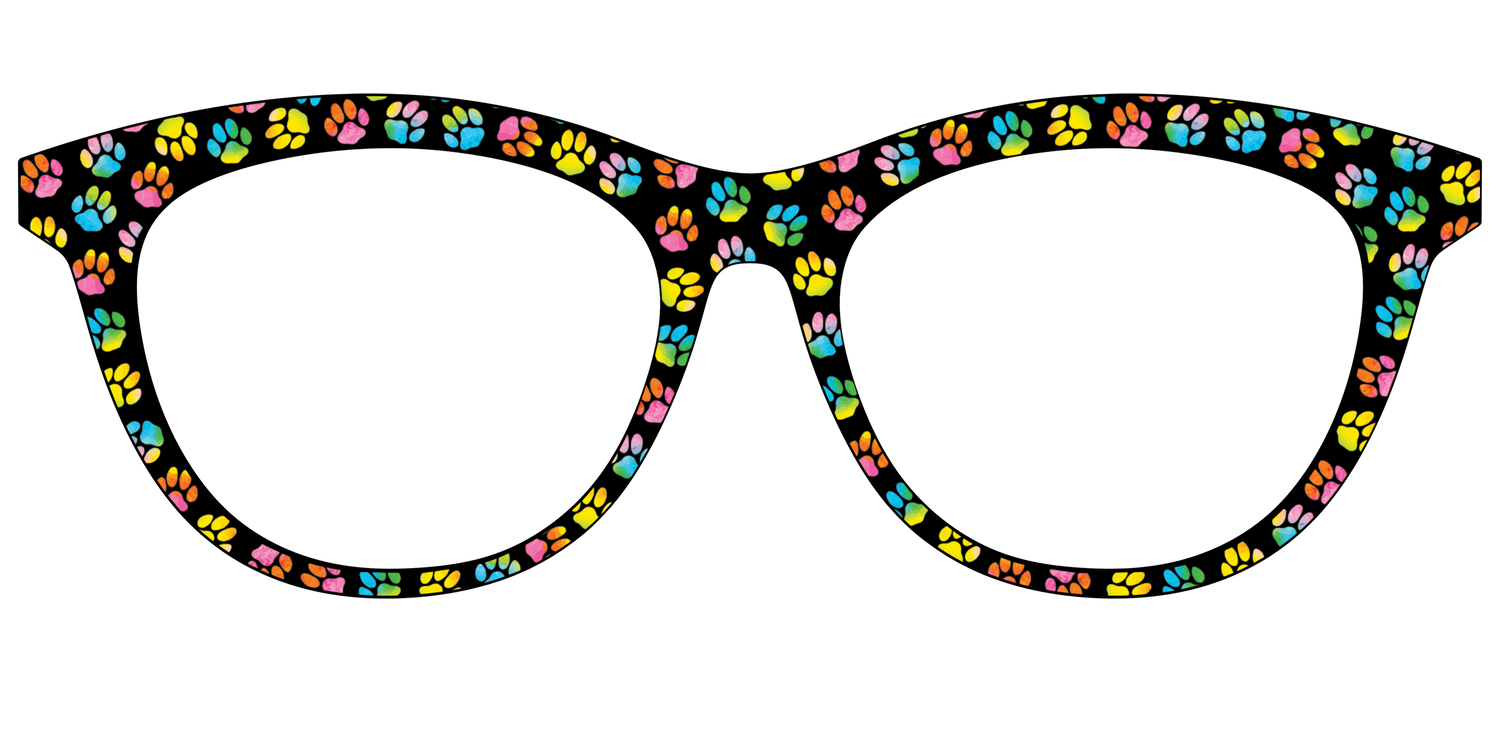 The Rainbow Paw Print - Front Top Image - Pair Eyewear