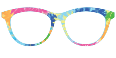 The Rainbow Tie-Dye - Front Top Thumbnail - Pair Eyewear