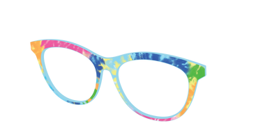 The Rainbow Tie-Dye - Angle Top Thumbnail - Pair Eyewear