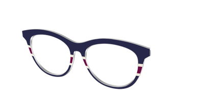 The Rugby Stripes - Angle Top Thumbnail - Pair Eyewear