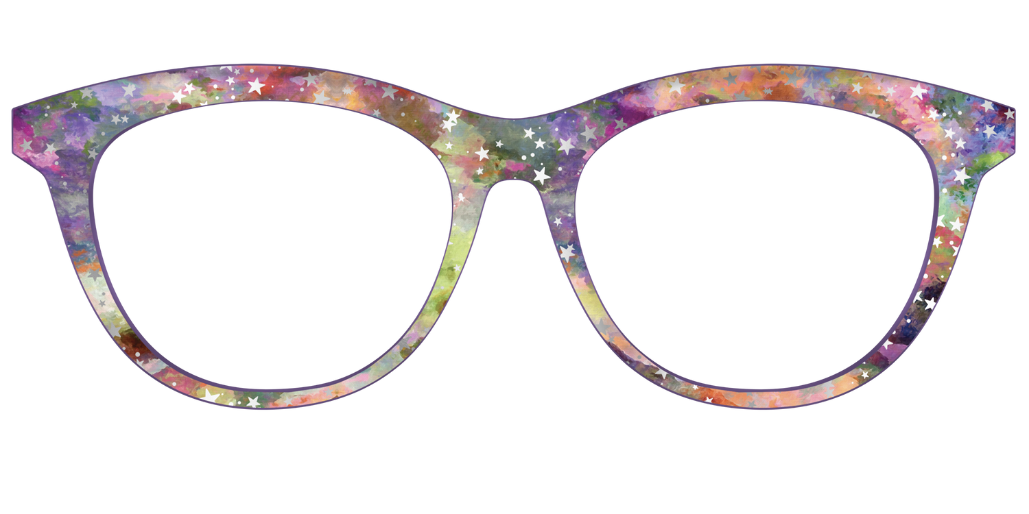 The Silver Foil Starry Sky - Front Top Image - Pair Eyewear