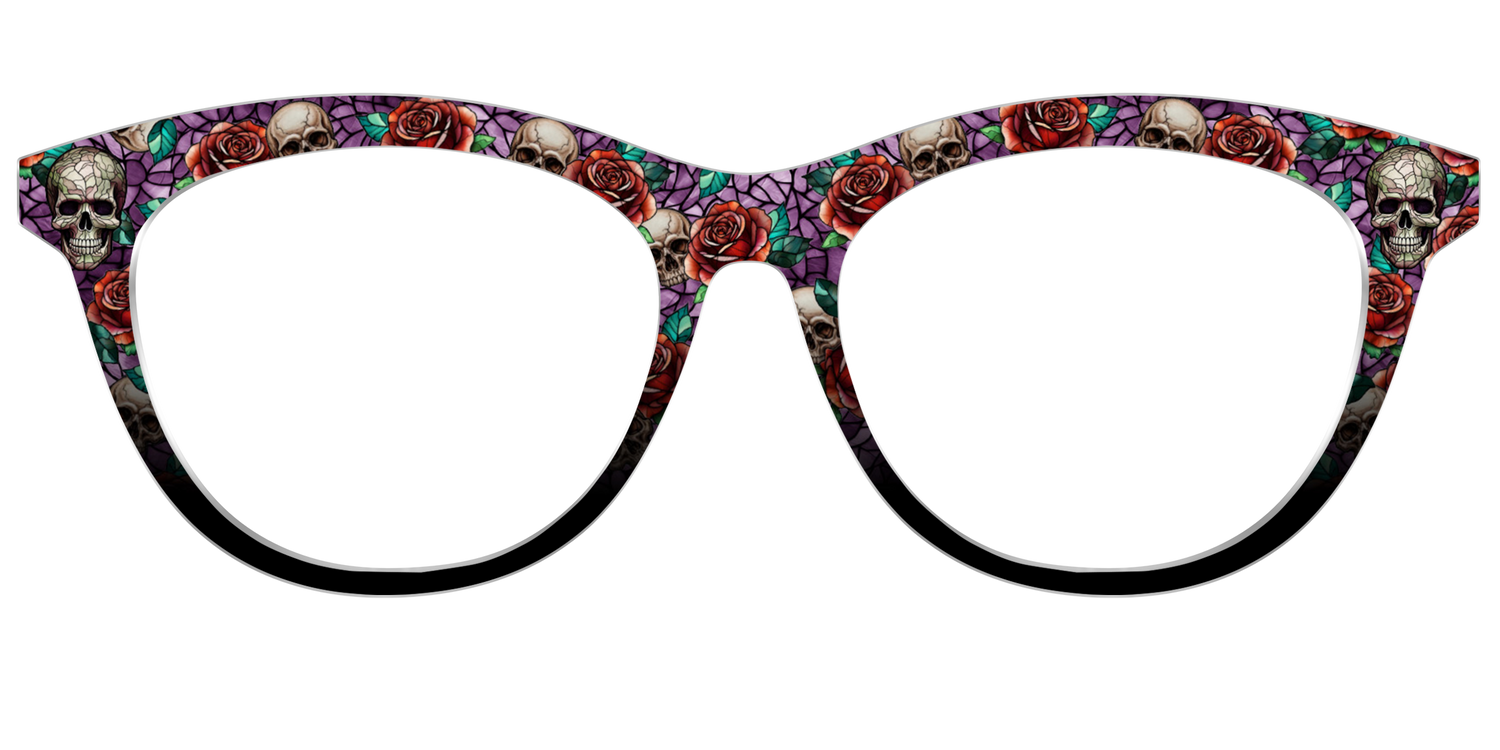 The Skull & Thorn Stained Glass - Front Top Image - Pair Eyewear