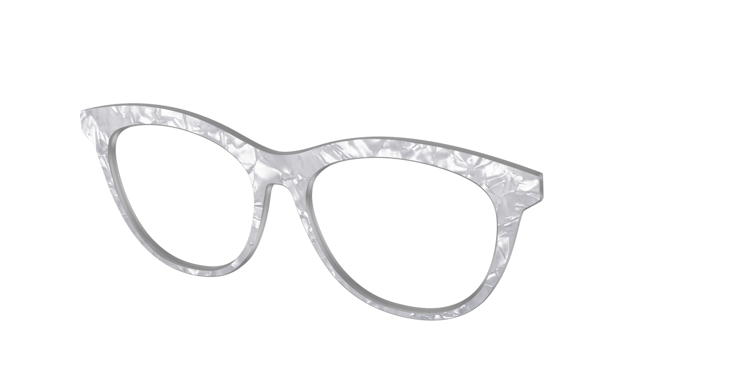 The Smoky Quartz Pearl Marble - Angle Top Image - Pair Eyewear