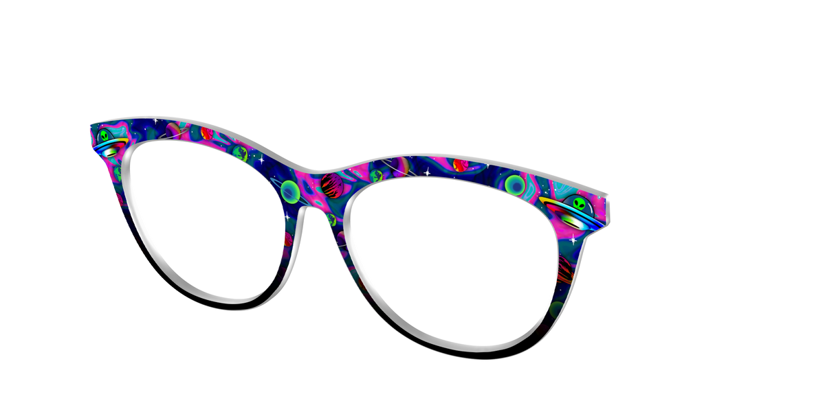 The Space Invasion Marble - Angle Top Image - Pair Eyewear