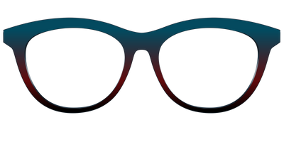 The Teal to Espresso Gradient - Front Top Thumbnail - Pair Eyewear
